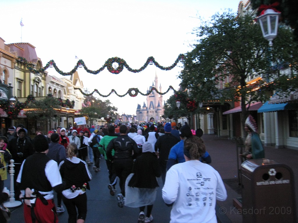 Disney 2010 D2 0280.jpg - January 9-11, 2010 Disney World Florida. Went to run the marathon. Sunday 5:40 AM start the race! Finish, go take a hot shower! Paul drove us over to Kennedy Space Center. Then buffet at Animal Kingdom for dinner!